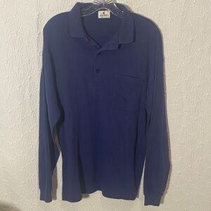 Jockey Men's Navy Polo Shirt Vintage Heritage Brand